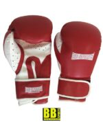 Gant de boxe rouge vues face et dos