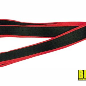 Ceinture de viet vo dao noire avec liseret rouge