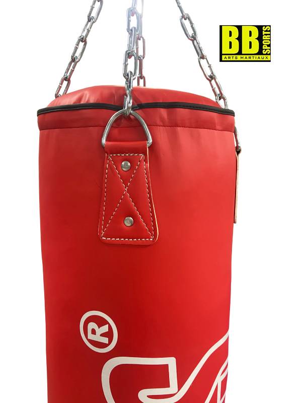 Sac de Frappe Boxe en Cuir Rembourre et Remplie 1m SPT414