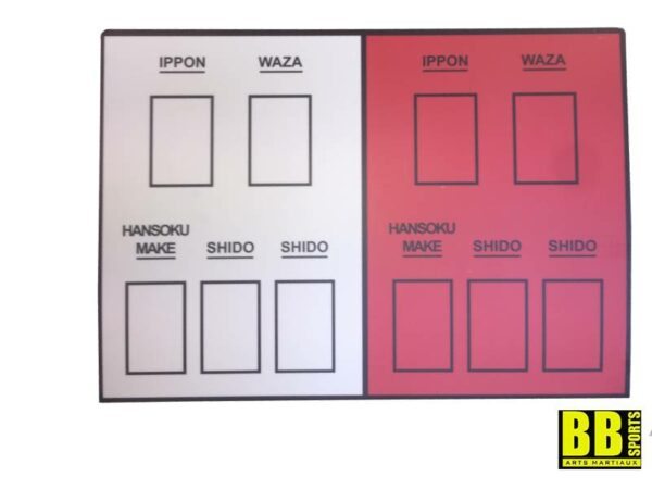 Tableau d'arbitrage de judo