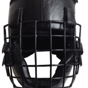 Casque de haute protection pour sport combat noir