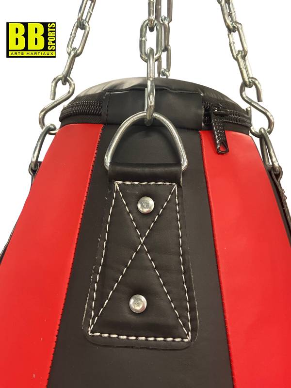 Sac De Boxe Double Extrémité - Avec Pompe - 42 Cm - Cuir PU - Entraînement