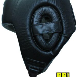 Casque boxe anglaise noir vue de profil