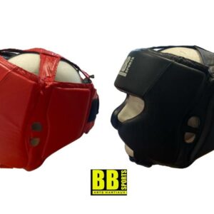 Casque multi boxe noir rouge vue profil