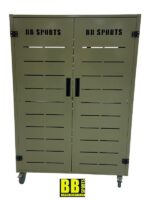 Armoire de rangement verte pour salle de boxe