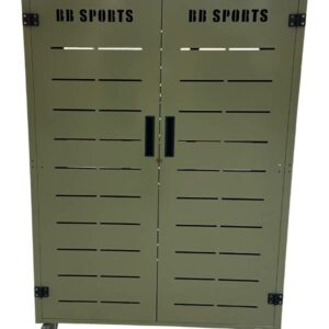 Armoire de rangement verte pour salle de boxe