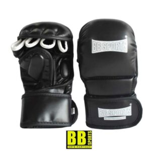 Gants de MMA en cuir noir